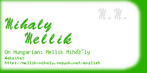 mihaly mellik business card